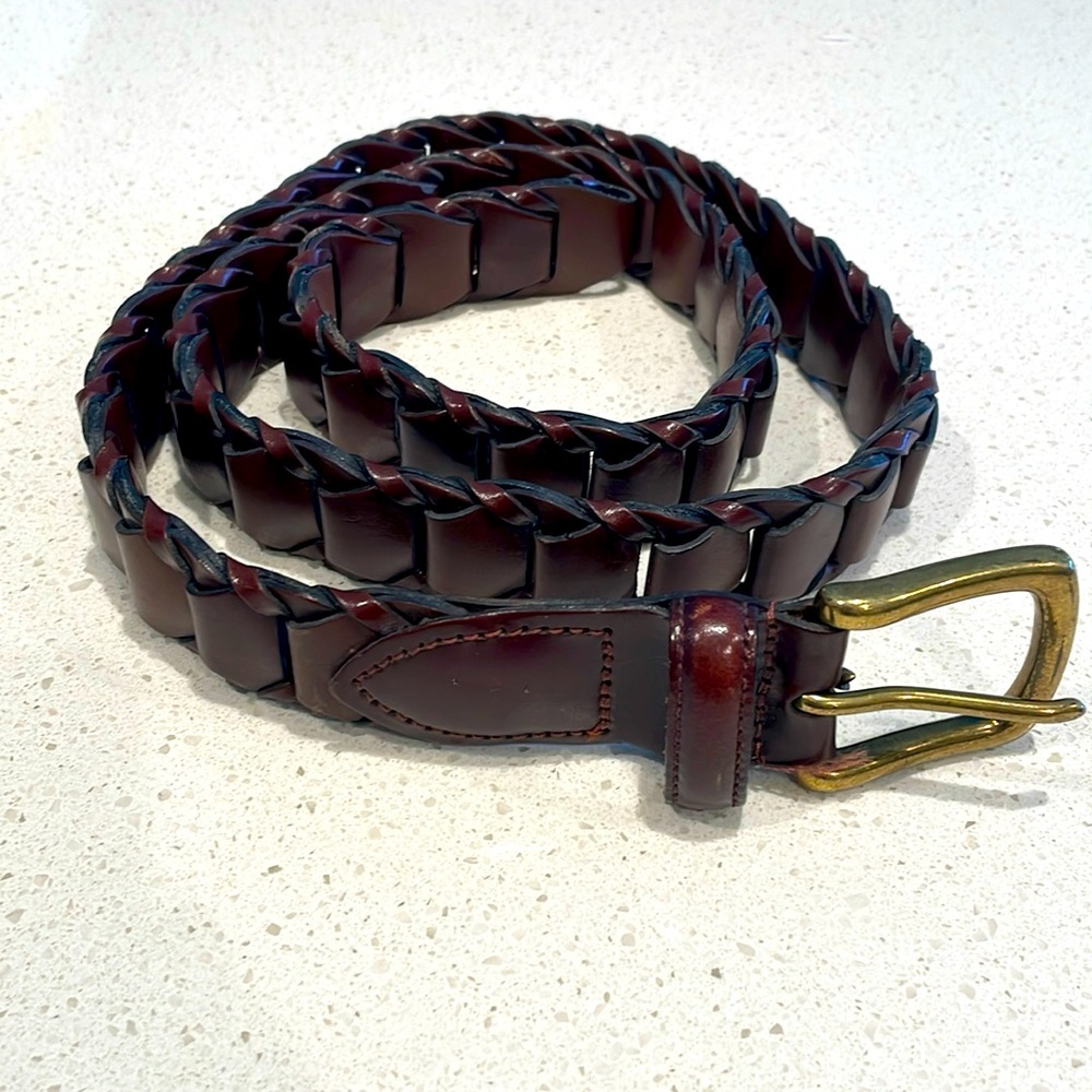 Genuine Leather Bonded link Belt